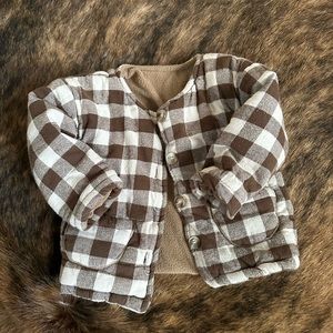 Checkered warm coat/ sweater !